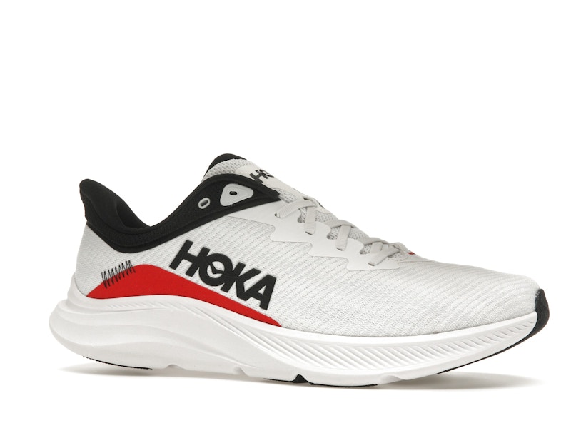 Hoka One One Solimar White Cosmic Grey Red