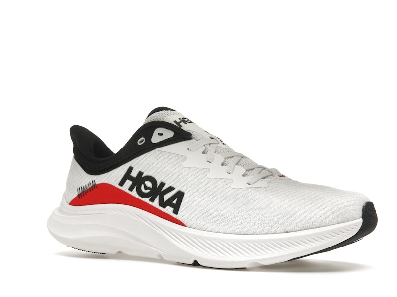 Hoka One One Solimar White Cosmic Grey Red