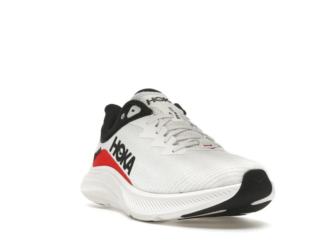 Hoka One One Solimar White Cosmic Grey Red