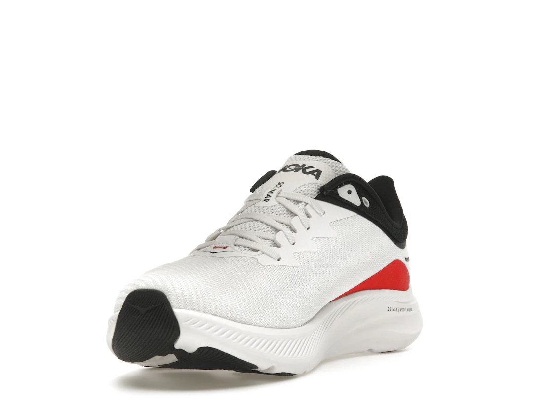 Hoka One One Solimar White Cosmic Grey Red