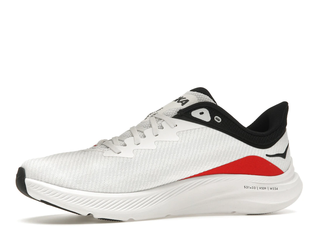 Hoka One One Solimar White Cosmic Grey Red