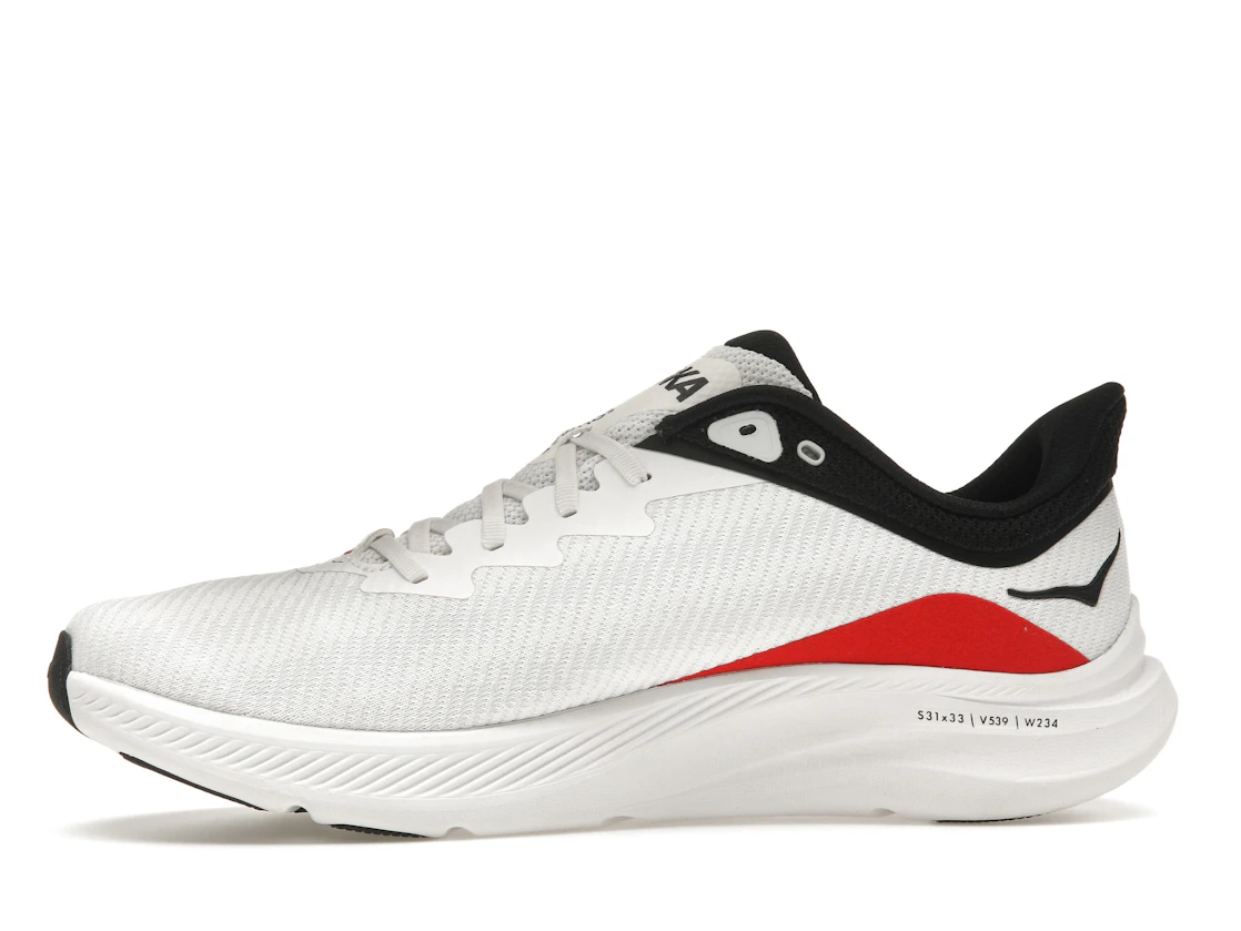 Hoka One One Solimar White Cosmic Grey Red