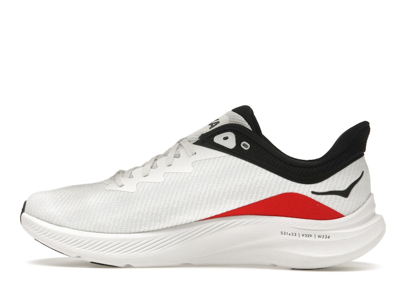 Hoka One One Solimar White Cosmic Grey Red