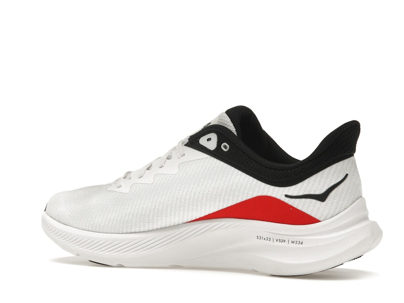 Hoka One One Solimar White Cosmic Grey Red