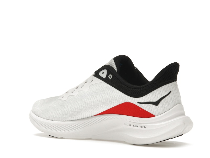 Hoka One One Solimar White Cosmic Grey Red