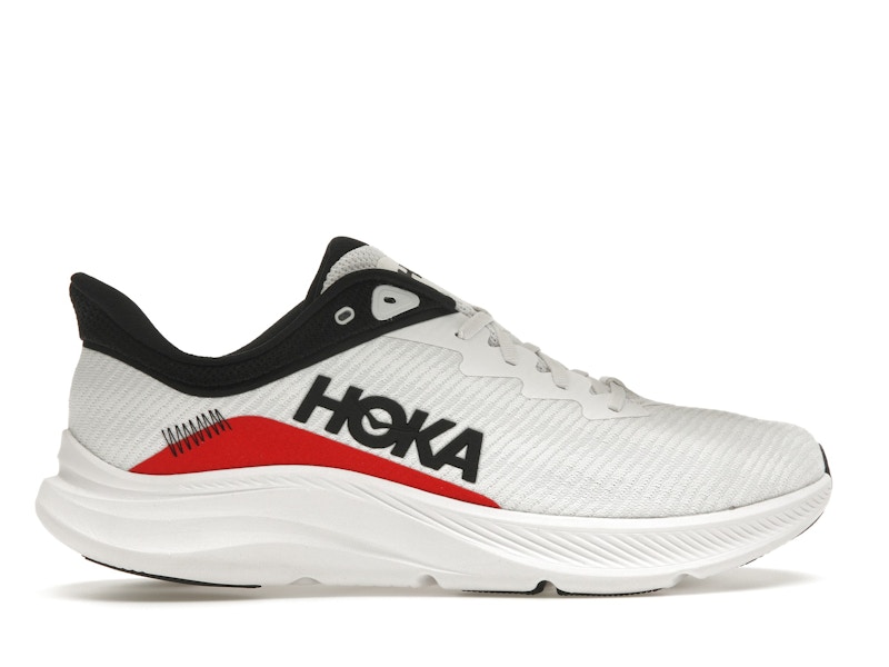 Hoka One One Solimar White Cosmic Grey Red