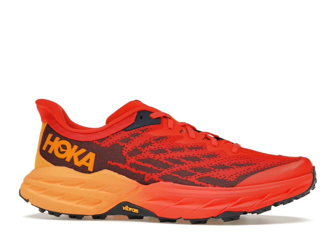 Hoka One One Speedgoat 5 Fiesta Red Radiant Yellow