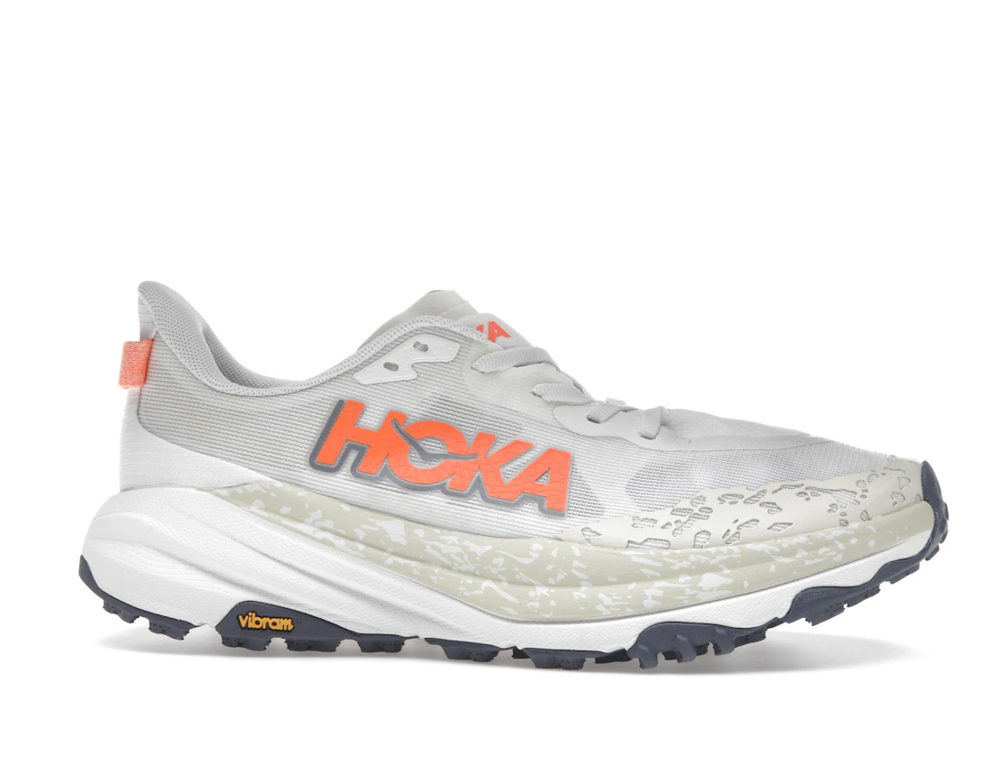Hoka One One Speedgoat 6 White Neon Tangerine (Women's)