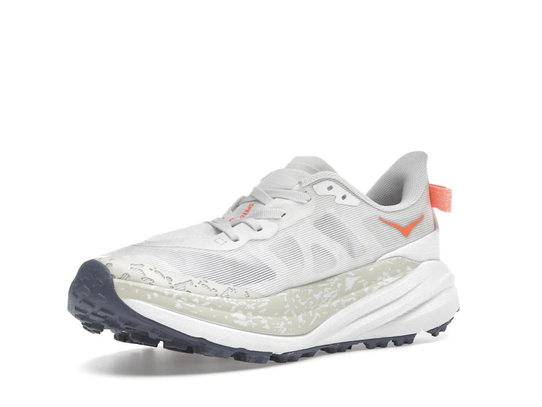 Hoka One One Speedgoat 6 White Neon Tangerine (Women's)