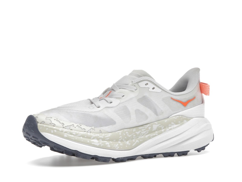 Hoka One One Speedgoat 6 White Neon Tangerine (Women's)