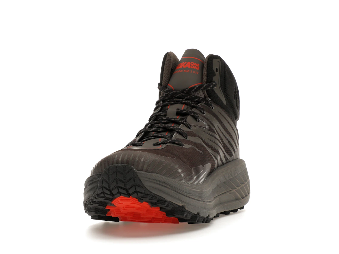 Hoka One One Speedgoat Mid Gore-Tex 2 Black Grey Red