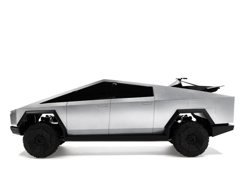 Hot Wheels x Tesla Cybertruck 1:10 Scale RC Car (2021 Version w/ Cyberquad) 0