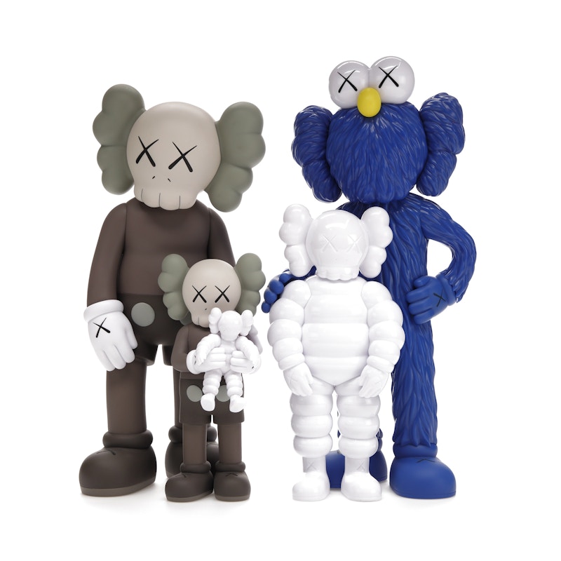 KAWS Family Vinyl Figures Brown/Blue/White - US