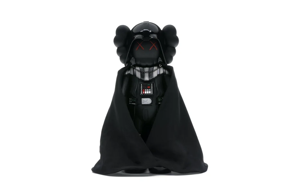 KAWS Star Wars Darth Vader Companion with Cape Vinyl Figure Black 0