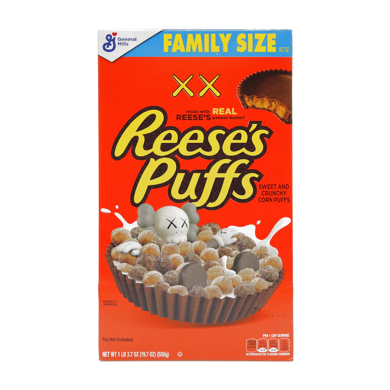 KAWS x Reese's Puffs Cereal Family Size (Not Fit For Human Consumption) 0