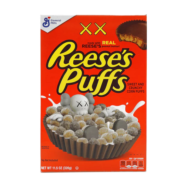 KAWS x Reese's Puffs Cereal (Not Fit For Human Consumption) 0