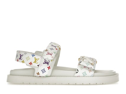 Louis Vuitton LV Sunset Flat Comfort Sandal Takashi Murakami White