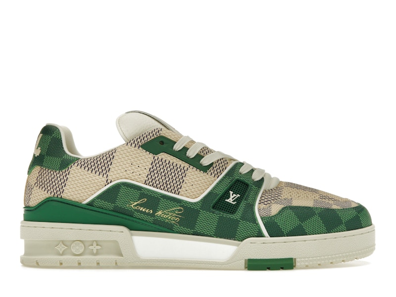 Louis Vuitton LV Trainer Damier White Green Men 