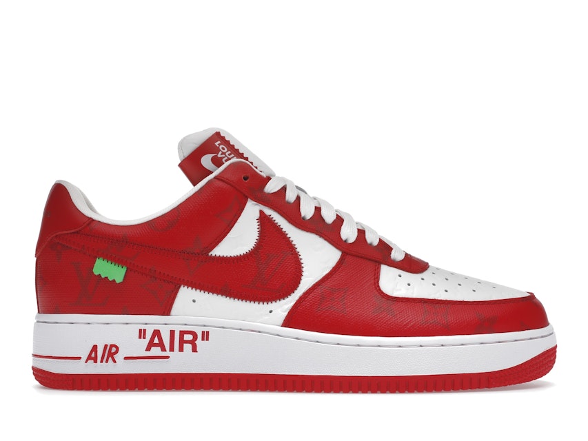 Vuitton Nike Air Force Low By White Red - - US