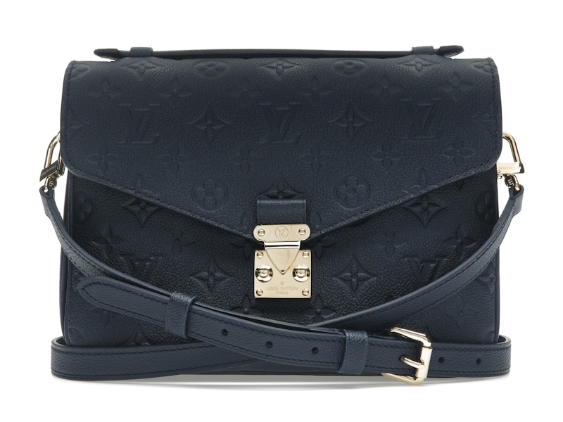 Louis Vuitton Pochette Metis Navy in Calfskin Leather with Gold-tone - US