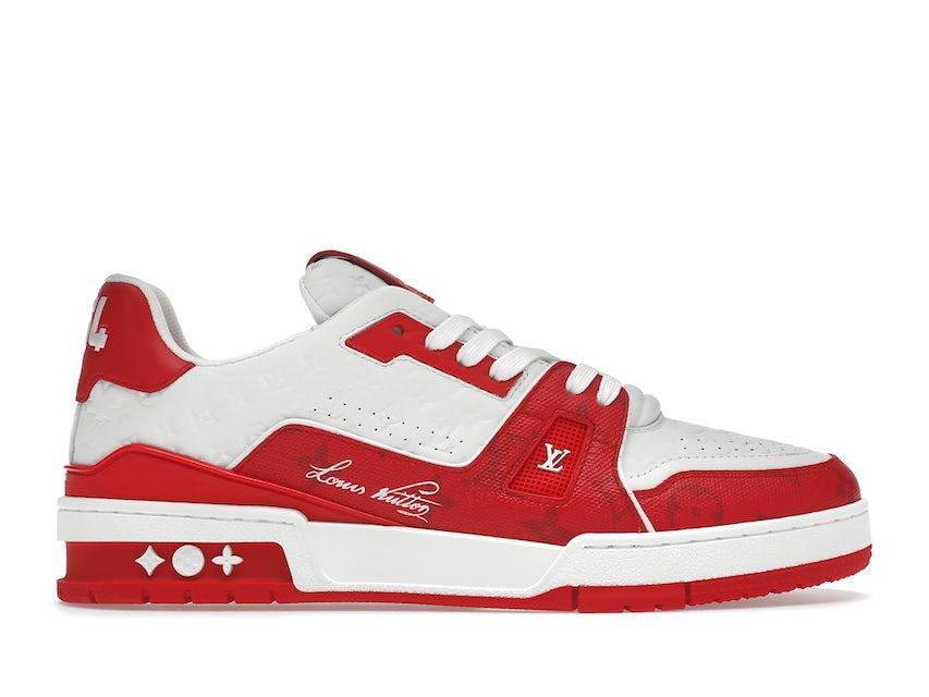 red white louis vuittons