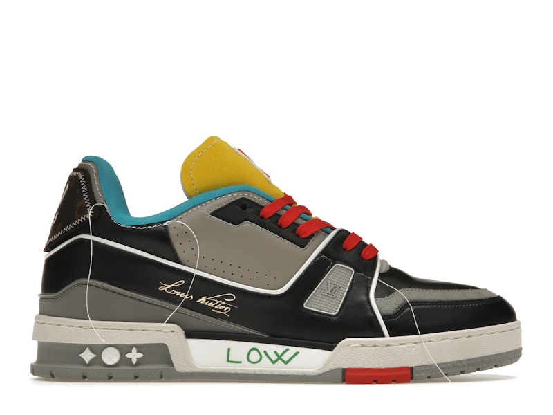Louis Vuitton Trainer Black Multi Limited Edition Men s 1AAVIF US