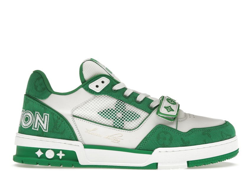 louis vuitton skate shoe green