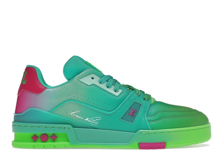 lv sneakers green