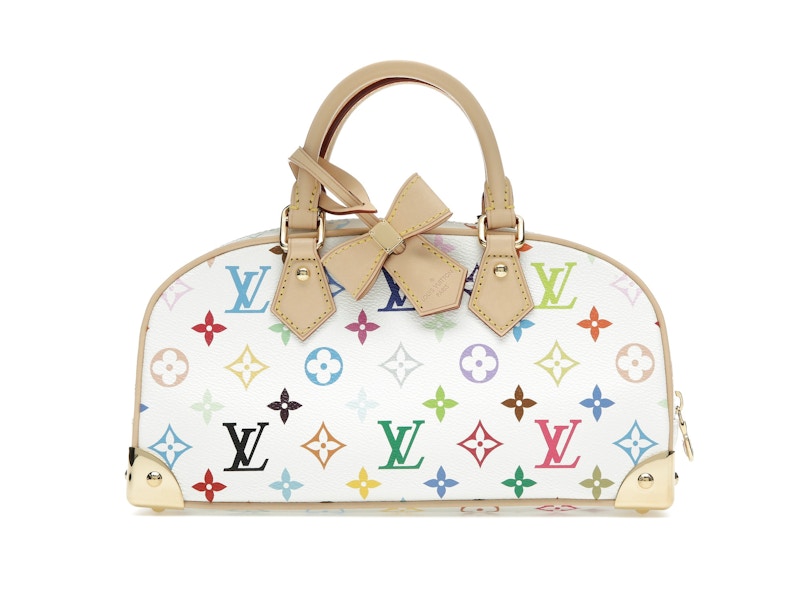 【ラッピング無料】 Louis Vuitton x Takashi Murakami Handbag East West White 小物