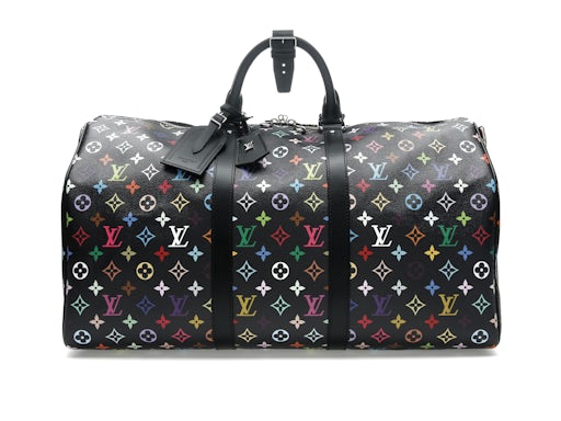 Louis Vuitton x Takashi Murakami Keepall Bandouliere 50 Negro Multicolor 0