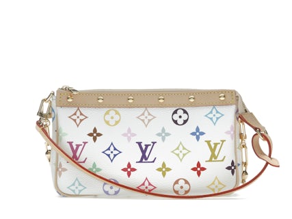 Louis Vuitton x Takashi Murakami Pochette Accessoires White