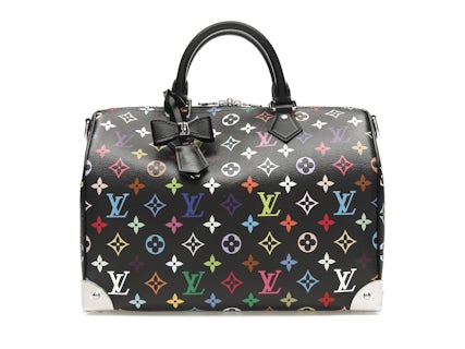 Louis Vuitton x Takashi Murakami Speedy Soft 30 Black Multicolored