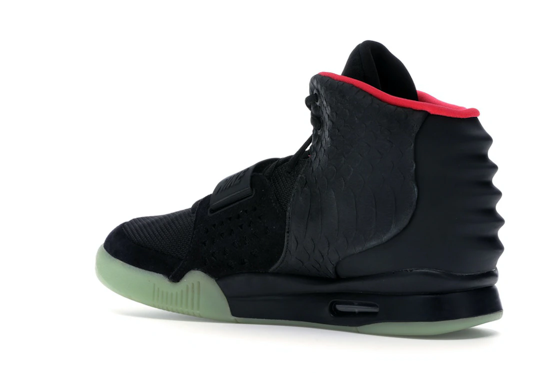 Nike Air Yeezy 2 Solar Red Midweek Heat Black Friday Edition