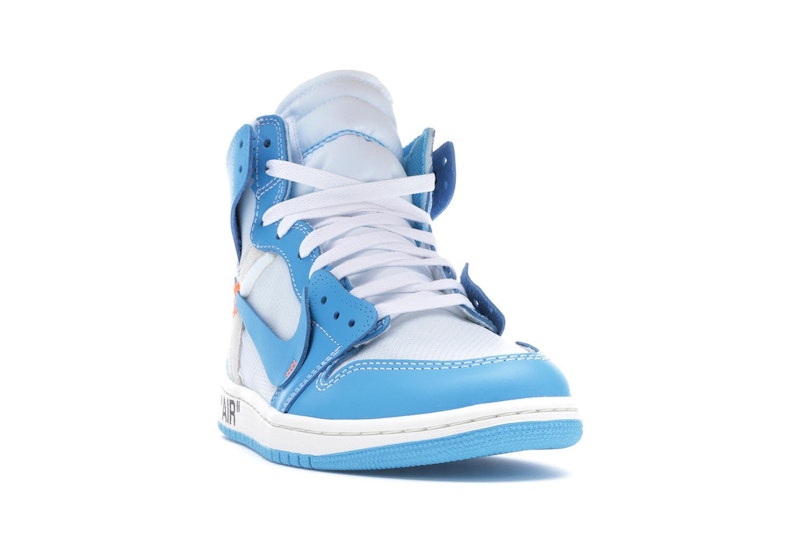 Jordan 1 Retro High Off-White University Blue Midweek Heat S3 - 360° view 8