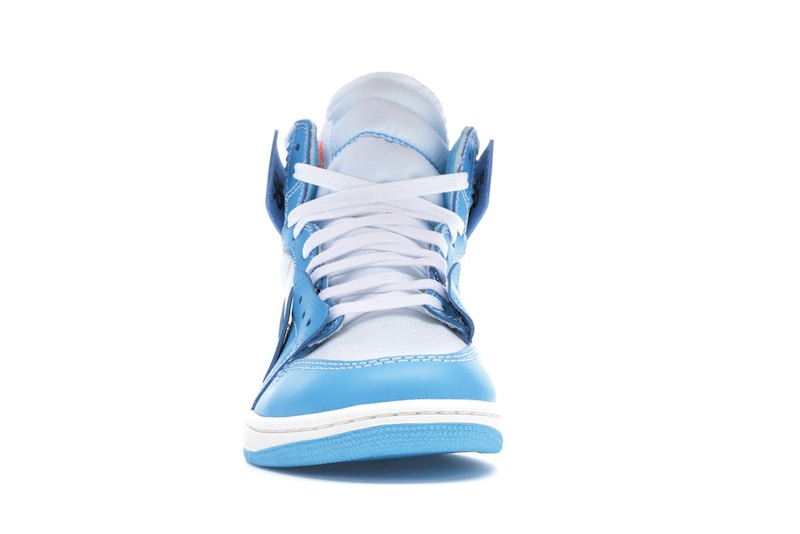 Jordan 1 Retro High Off-White University Blue Midweek Heat S3 - 360° view 10