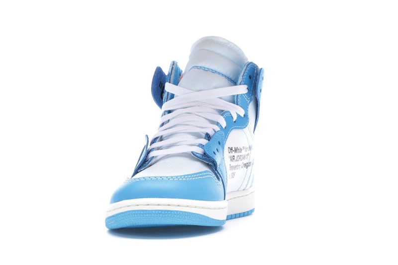 Jordan 1 Retro High Off-White University Blue Midweek Heat S3 - 360° view 12