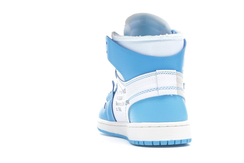 Jordan 1 Retro High Off-White University Blue Midweek Heat S3 - 360° view 27