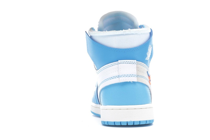 Jordan 1 Retro High Off-White University Blue Midweek Heat S3 - 360° view 28