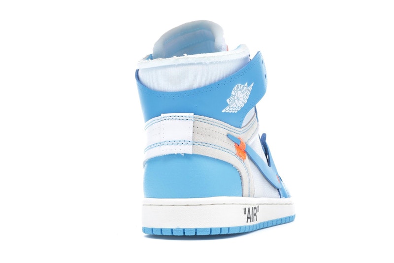 Jordan 1 Retro High Off-White University Blue Midweek Heat S3 - 360° view 30