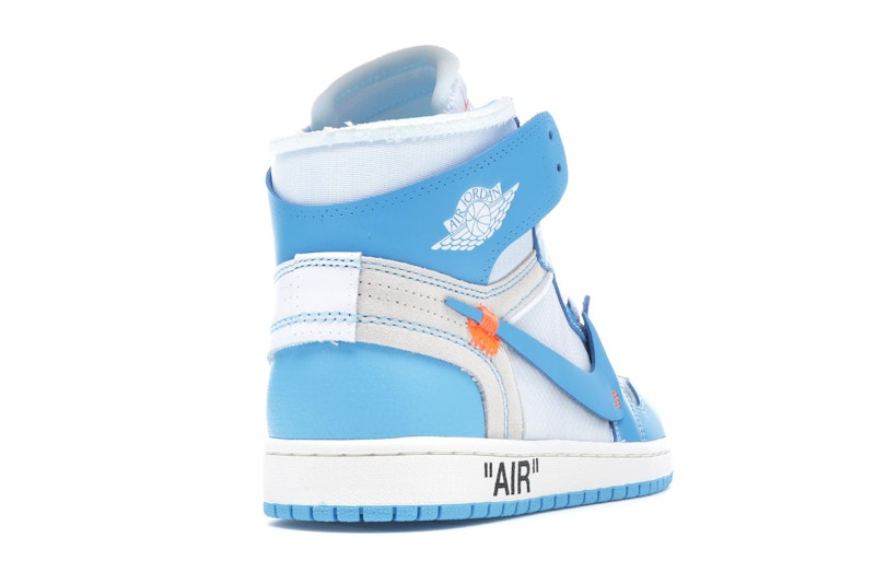Jordan 1 Retro High Off-White University Blue Midweek Heat S3 - 360° view 31