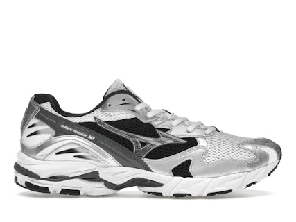Mizuno Wave Rider 10 White Silver Black Men's D1GA210405 US