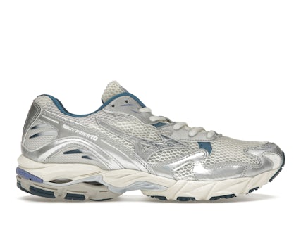 Mizuno Wave Rider 10 White Silver Blue Men's D1GA243101 GB