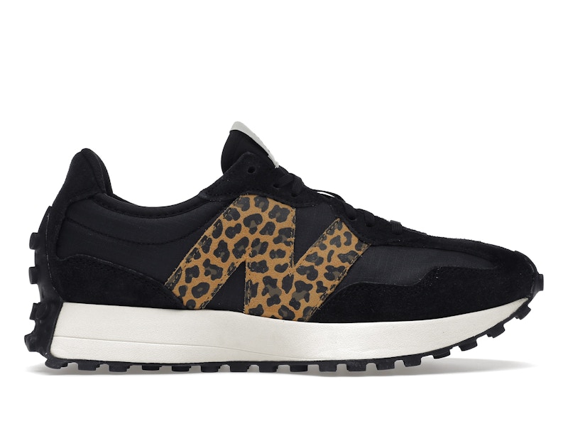 New Balance 327 Black Leopard Print White Women s Trainers