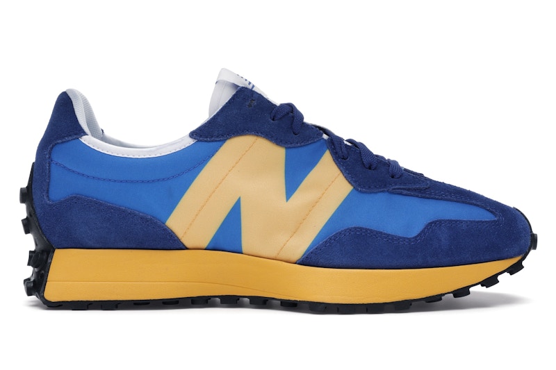 new balance 327 primary blue
