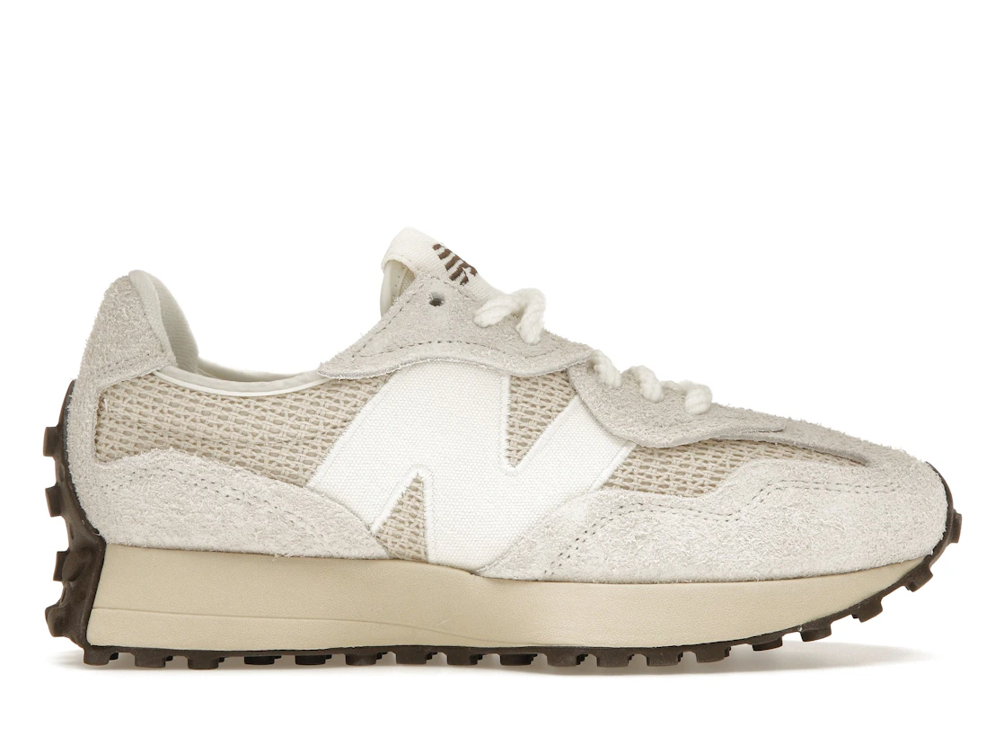 New Balance 327 Cream Brailed