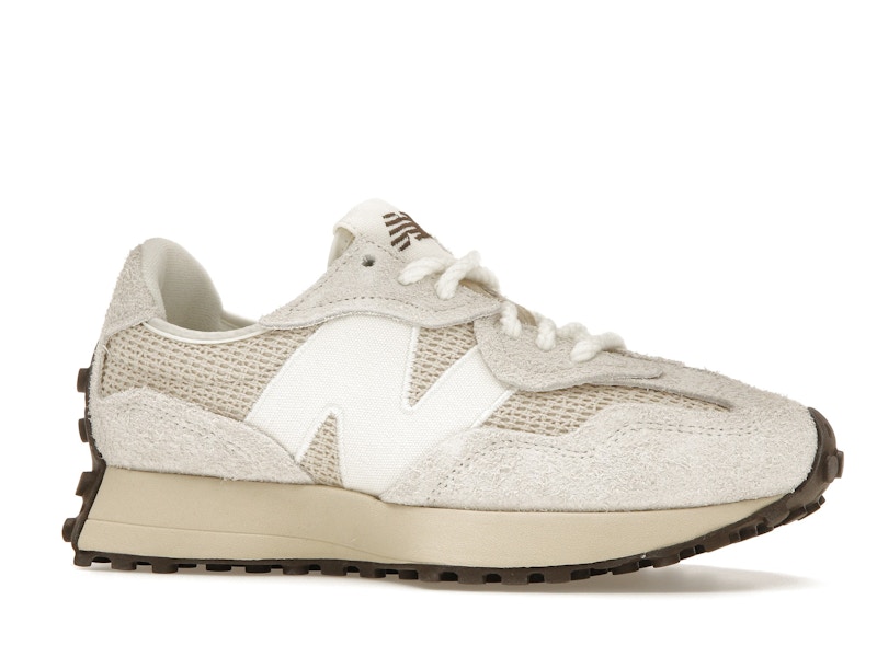 New Balance 327 Cream Brailed