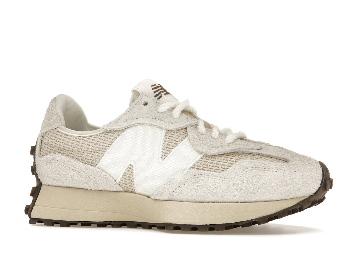 New Balance 327 Cream Brailed