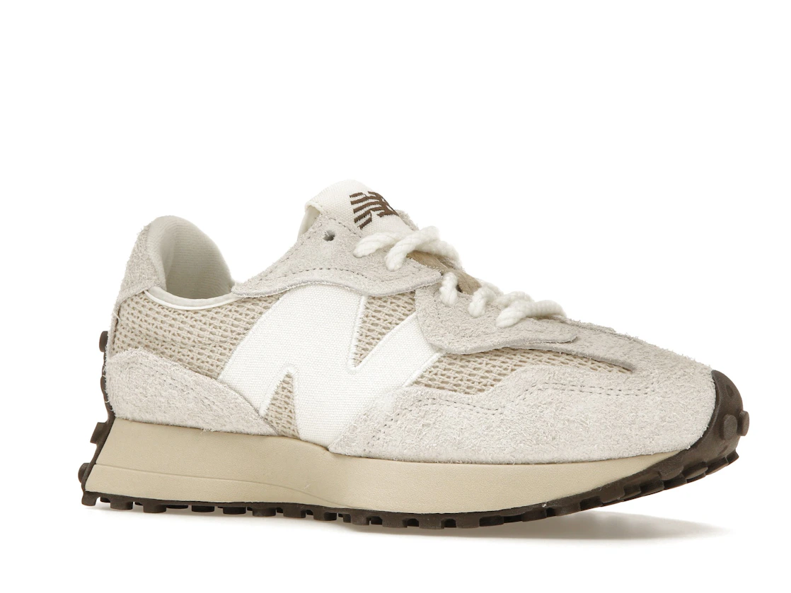 New Balance 327 Cream Brailed