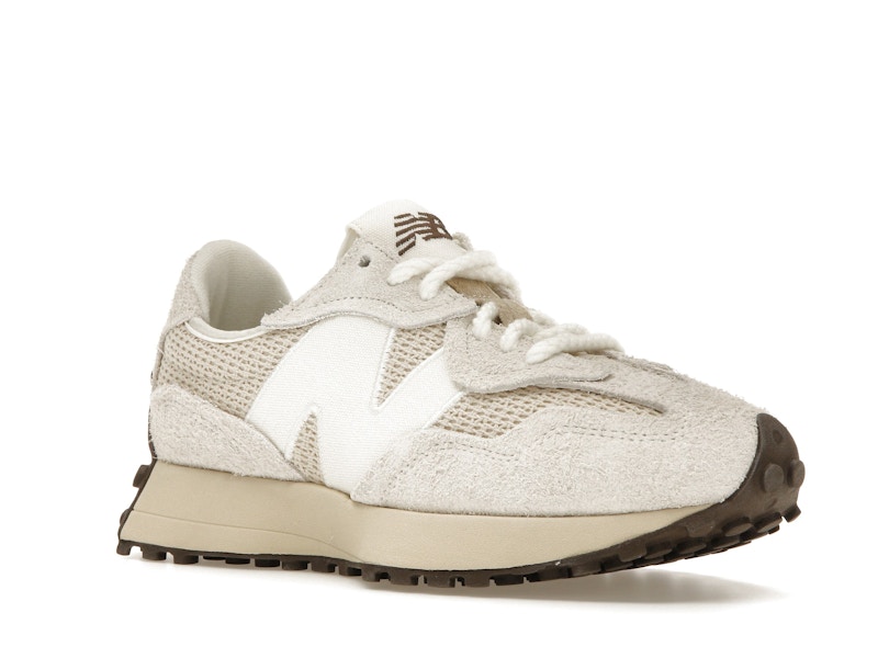 New Balance 327 Cream Brailed
