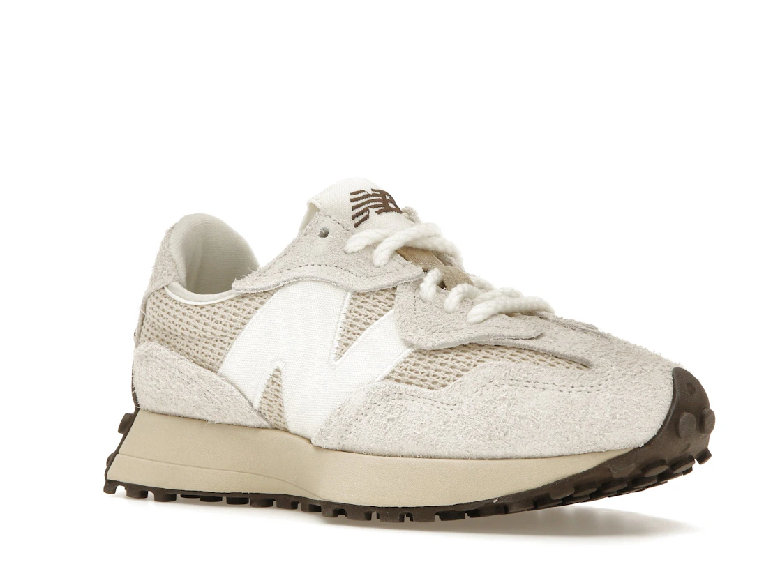 New Balance 327 Cream Brailed